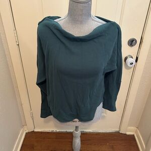 We The Free Teal Boatneck Sweater XL
